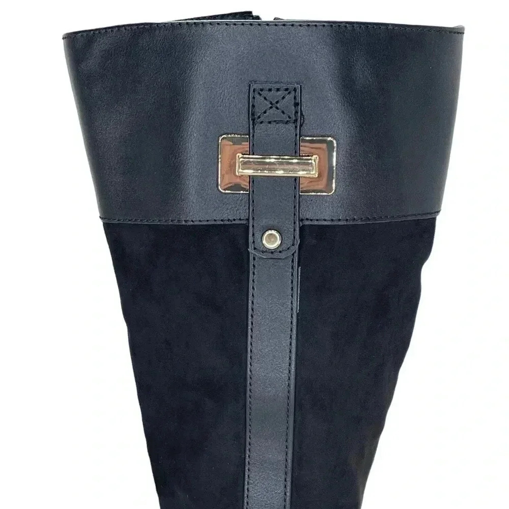 Karen Scott Deliee Black Knee High Womens Boots Size 5.5M - Picture 8 of 10